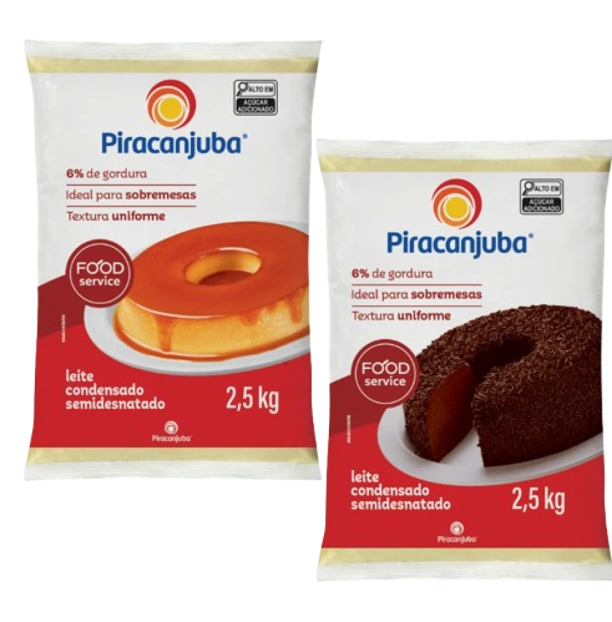 Leite Condensado Semidesnatado 2,5kg - Piracanjuba