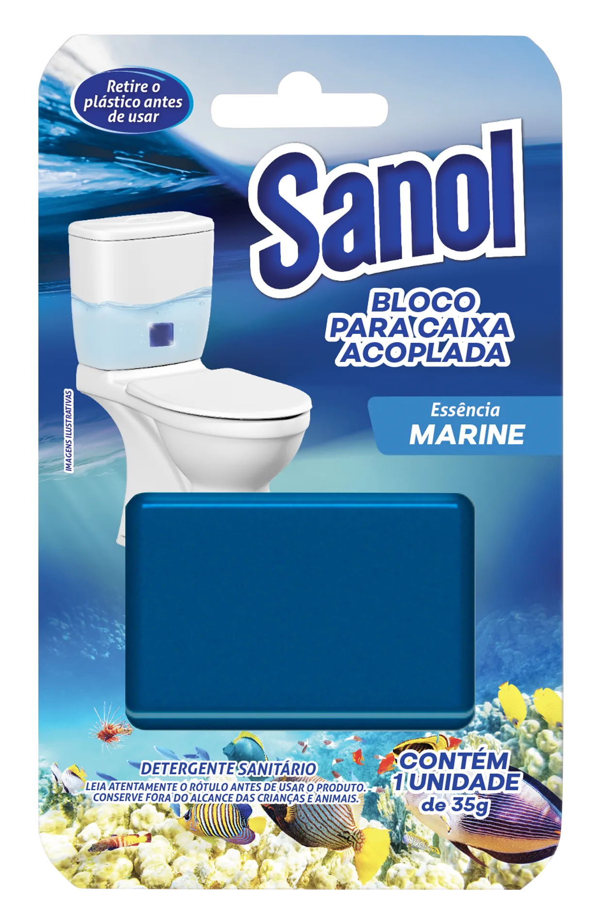 Bloco para Caixa Acoplada Sanol Marine 1 unidade - Sanol
