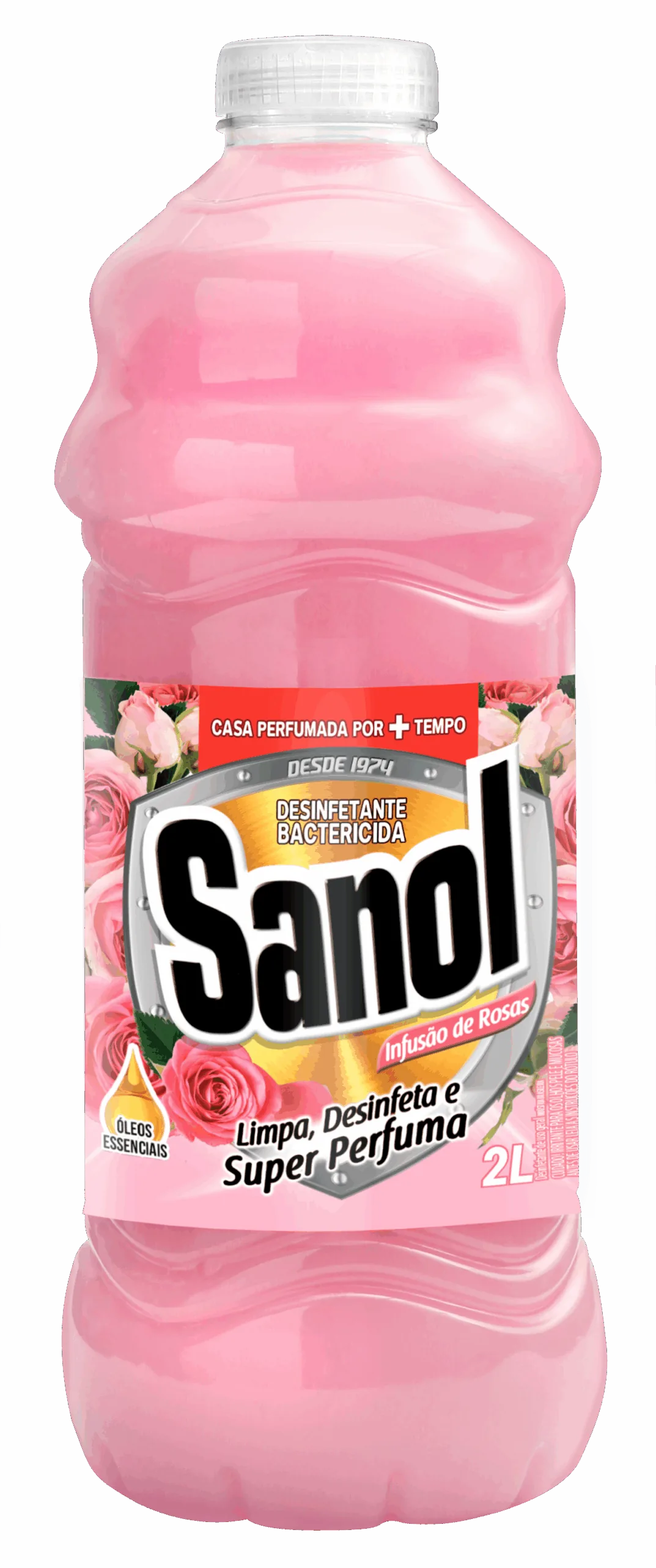 Desinfetante Sanol Leitoso Infusão de Rosas 2L - Sanol
