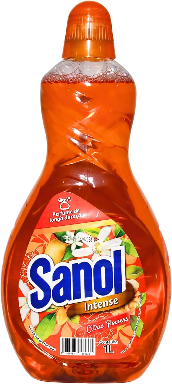 Limpador Perfumado Intense Sanol Citric Flowers 1L - Sanol