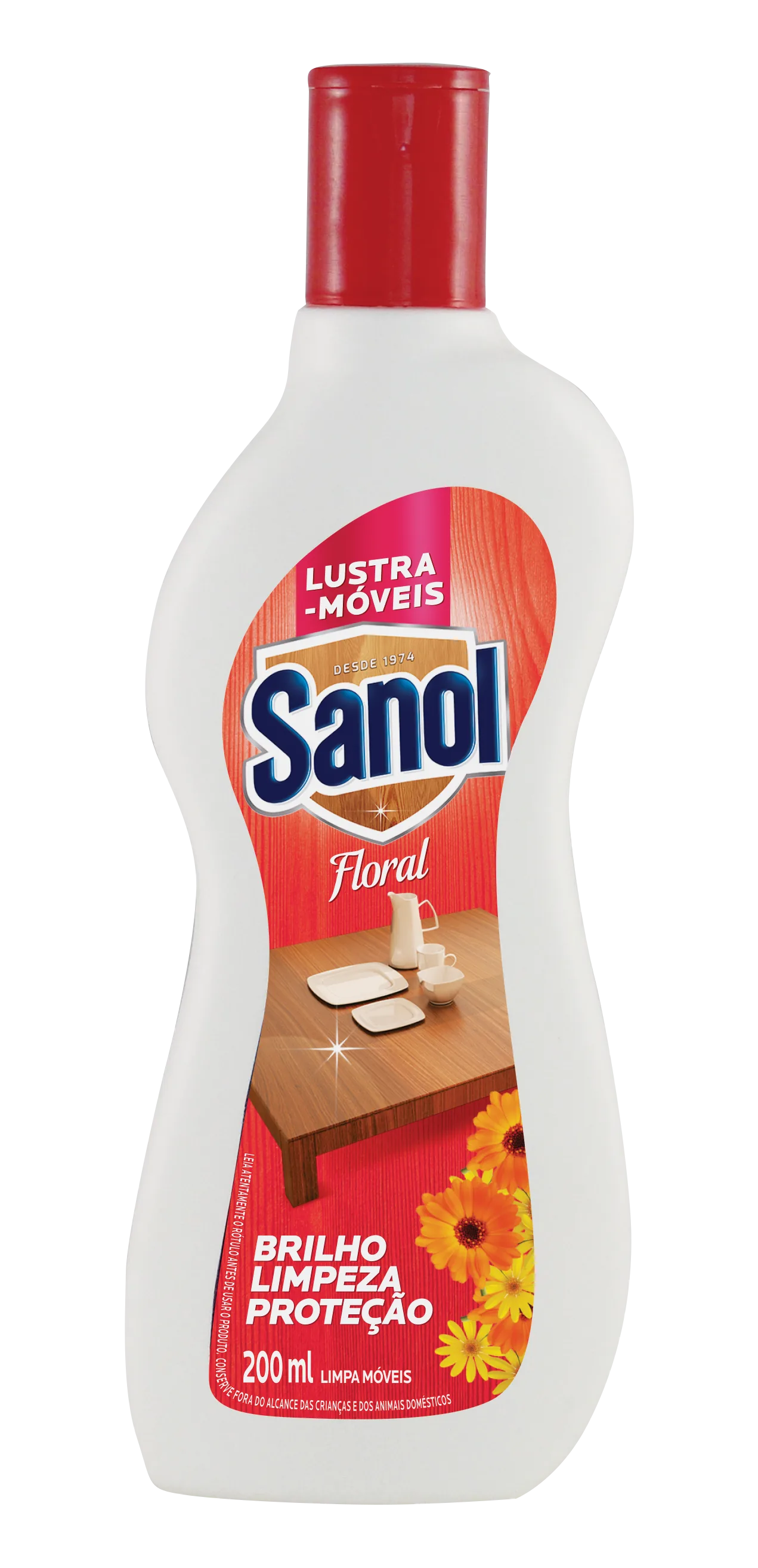 Lustra Móveis Sanol Floral 200ml - Sanol