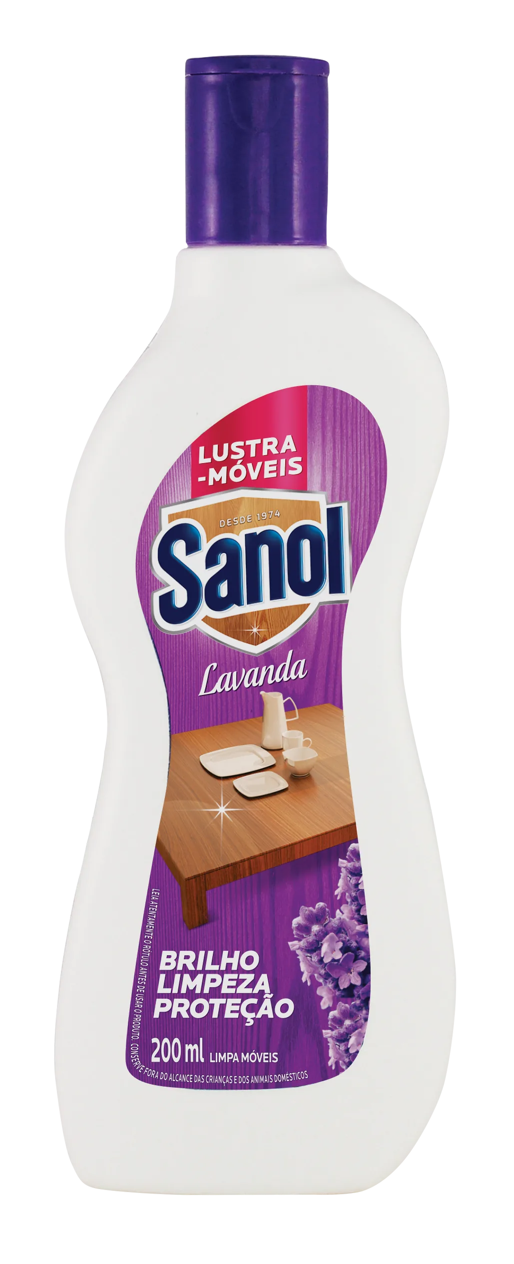 Lustra Móveis Sanol Lavanda 200ml - Sanol