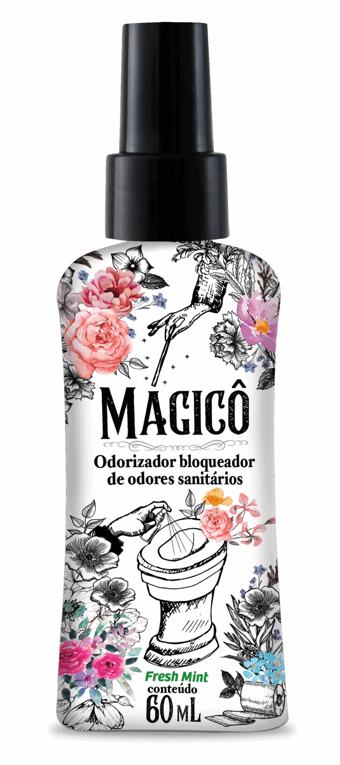 Odorizador Bloqueador Sanitário Magicô Sanol 60ml - Sanol