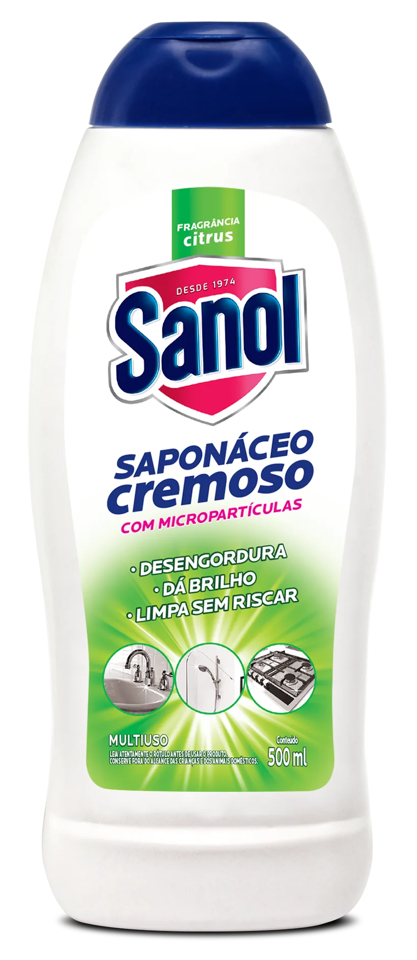Saponáceo Multiuso Cremoso Sanol Citrus 500ml - Sanol